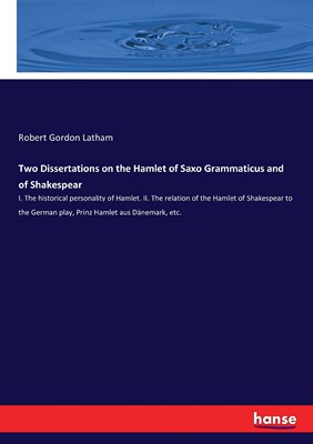 【预售 按需印刷】Two Dissertations on the Hamlet of Saxo Grammaticus and of Shakespear