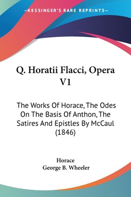 预售 按需印刷 Q. Horatii Flacci  Opera V1