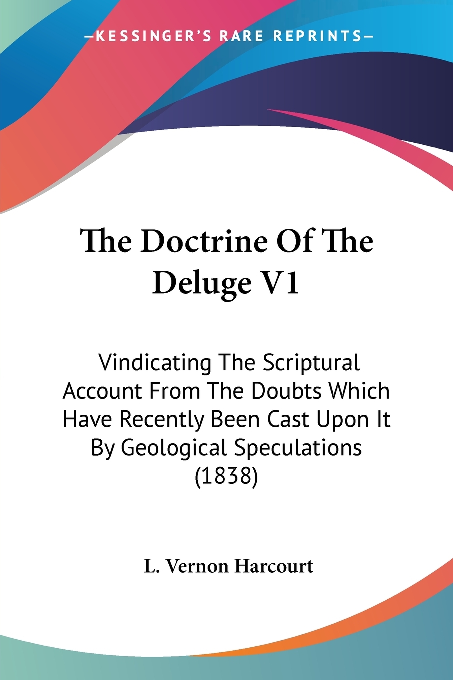 【预售按需印刷】The Doctrine Of The Deluge V1 书籍/杂志/报纸 原版其它 原图主图