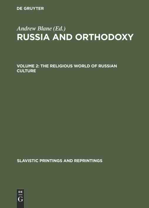 预售按需印刷 The Religious world of Russian culture