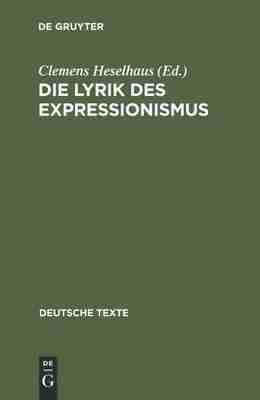 预售 按需印刷 Die Lyrik des Expressionismus