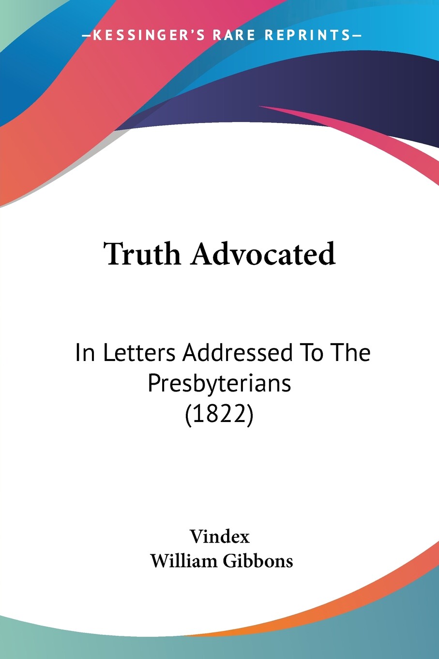 预售 按需印刷 truth advocated