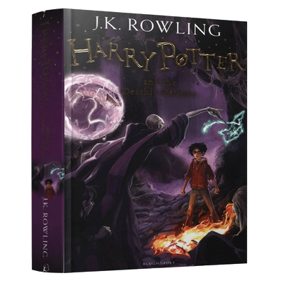 英文原版 哈利波特与死亡圣器  Harry Potter and the Deathly Hallow 第七部 JK罗琳 国外畅销小说书籍读物 Bloomsbury英版