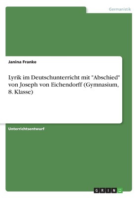 预售 按需印刷Lyrik im Deutschunterricht mit 