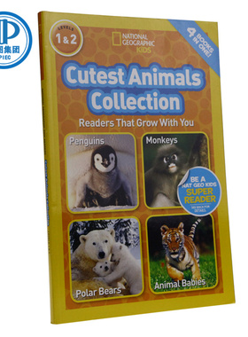 英文进口 国家地理读者：可爱的动物们 少儿儿童版NGR CUTEST ANIMALS 分级阅读英语读物绘本 科普