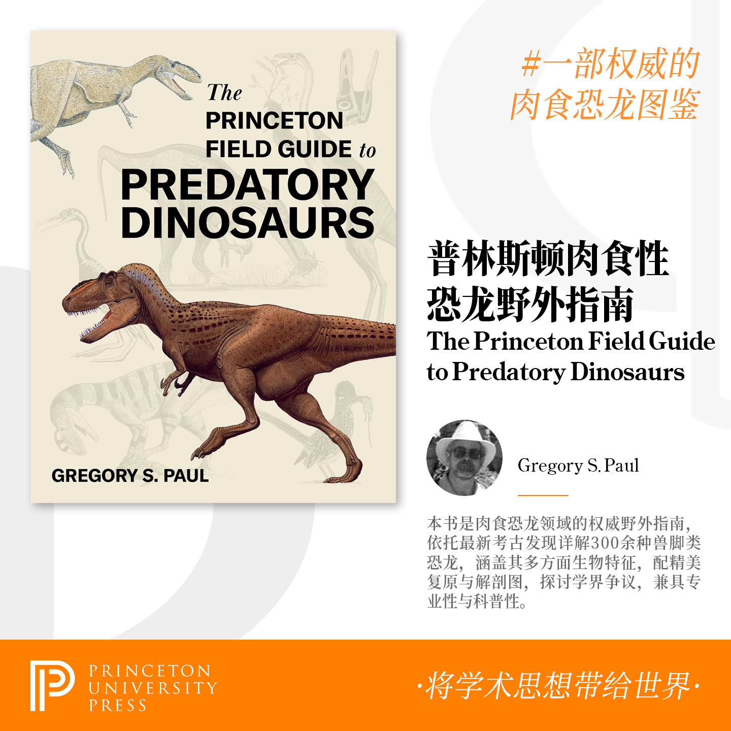 预售 The Princeton Field Guide to Predatory Dinosaurs 普林斯顿 肉食性恐龙野外指南