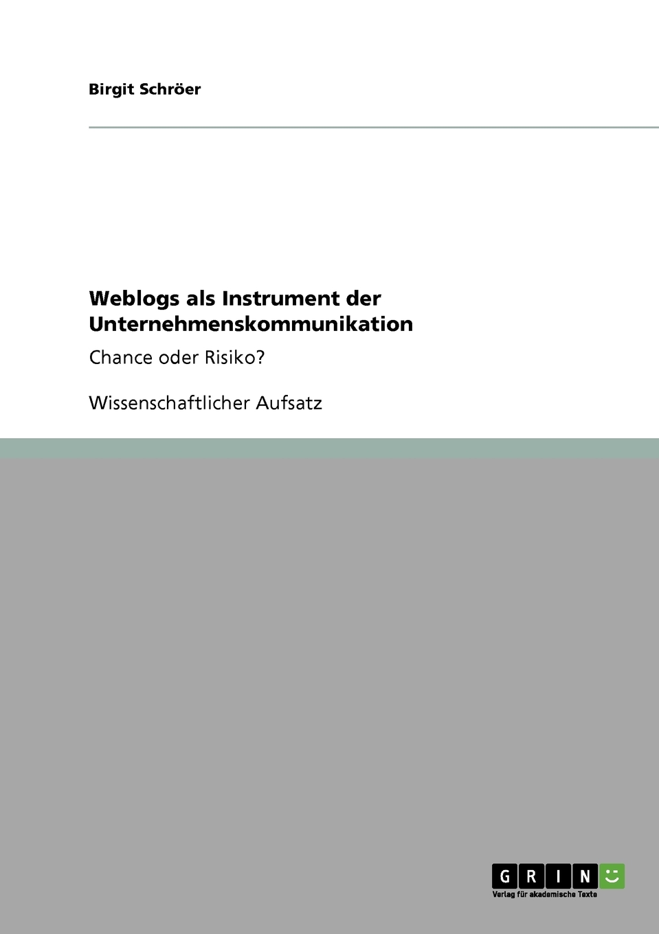 预售 按需印刷Weblogs als Instrument der Unternehmenskommunikation德语ger 书籍/杂志/报纸 原版其它 原图主图