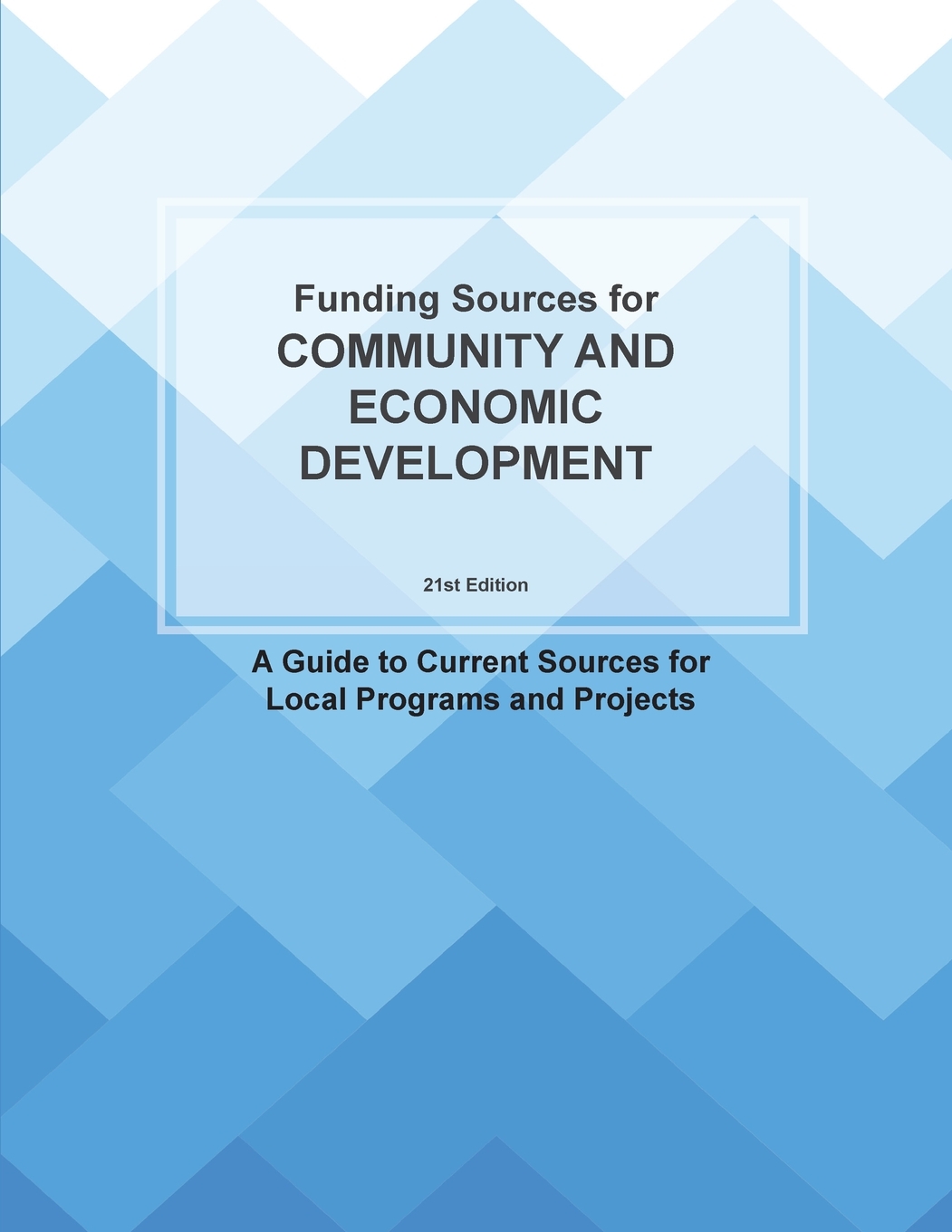 预售按需印刷 Funding Sources for Community and Economic Development