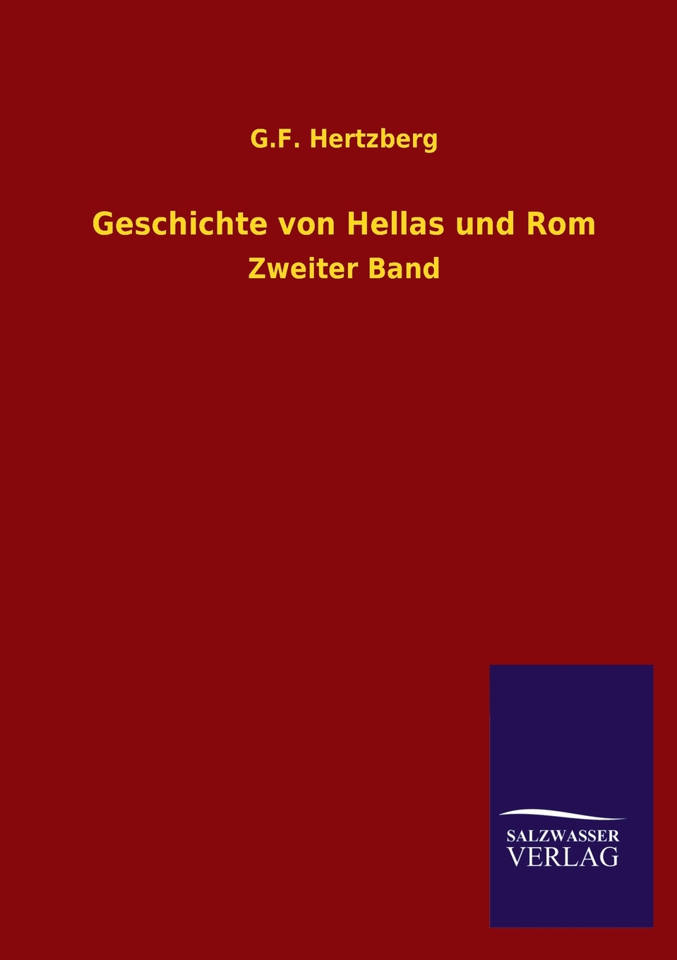 预售按需印刷 Geschichte Von Hellas Und ROM德语ger