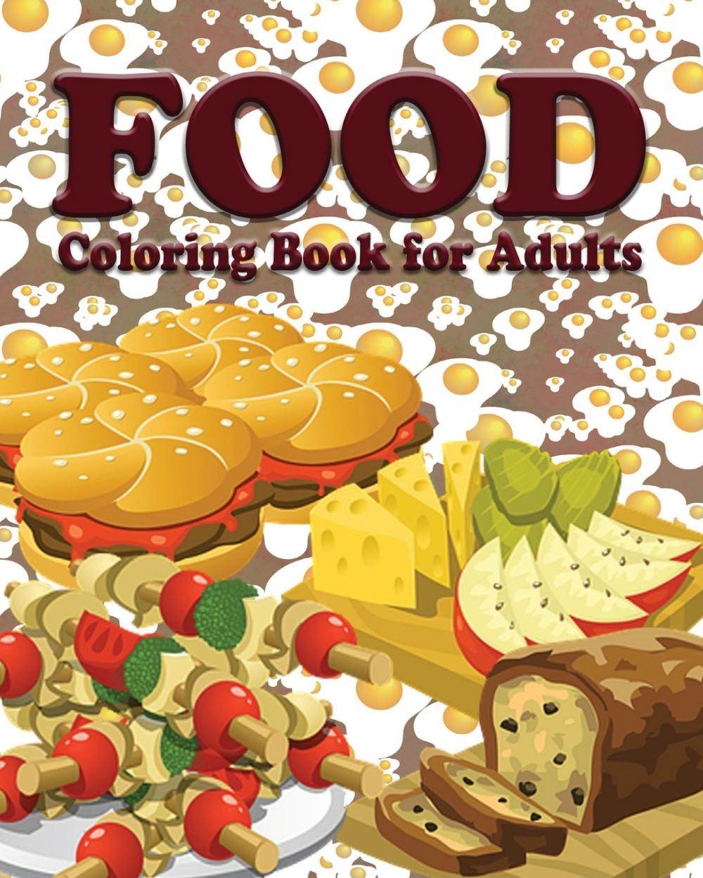 【预售 按需印刷】food coloring book for adults