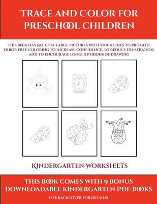 预售 按需印刷 Kindergarten Worksheets (Trace and Color for preschool children)