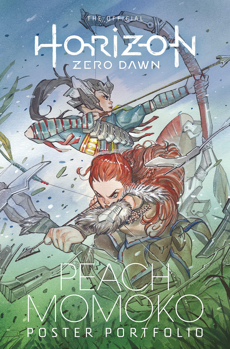 地平线零之曙光官方海报组合英文原版 The Official Horizon Zero Dawn Peach Momoko Poster Portfolio-封面