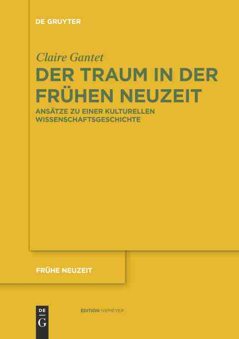 预售 按需印刷 Der Traum in der Frühen Neuzeit 书籍/杂志/报纸 原版其它 原图主图