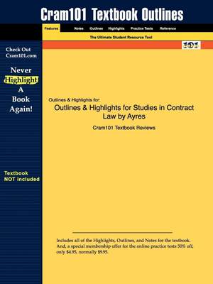 预售 按需印刷 Outlines & Highlights for Ayres and Speidel s Studies in Contract Law  7th by Ayres
