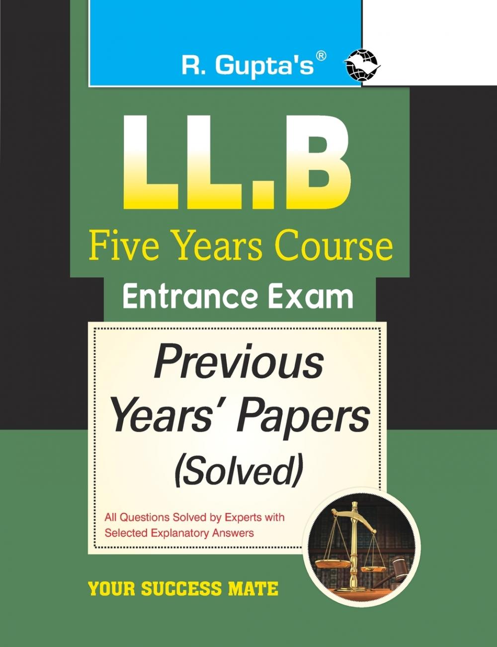 b-five years course entrance exam previous years  papers [solved