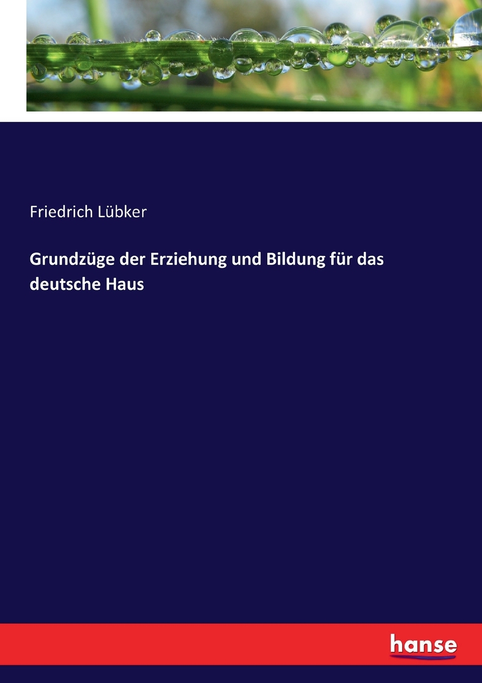 预售 按需印刷Grundzüge der Erziehung und Bildung für das deutsche Haus德语ger 书籍/杂志/报纸 原版其它 原图主图