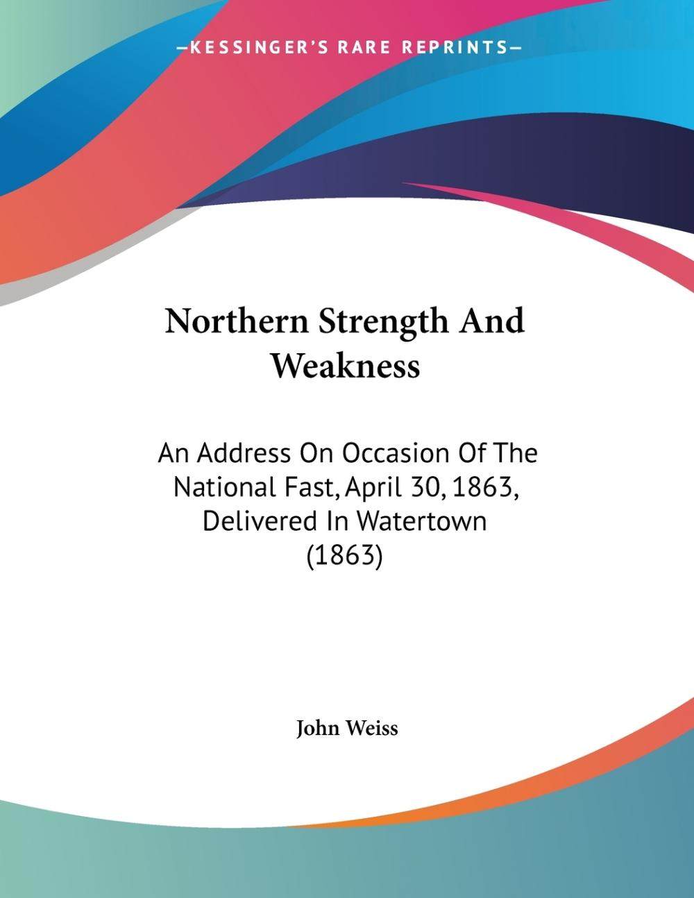 预售 按需印刷 northern strength and weakness
