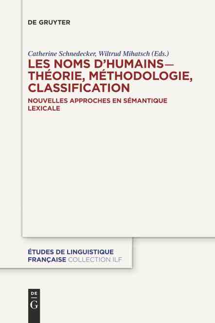 预售按需印刷 Les noms d’humains– théorie méthodologie classification