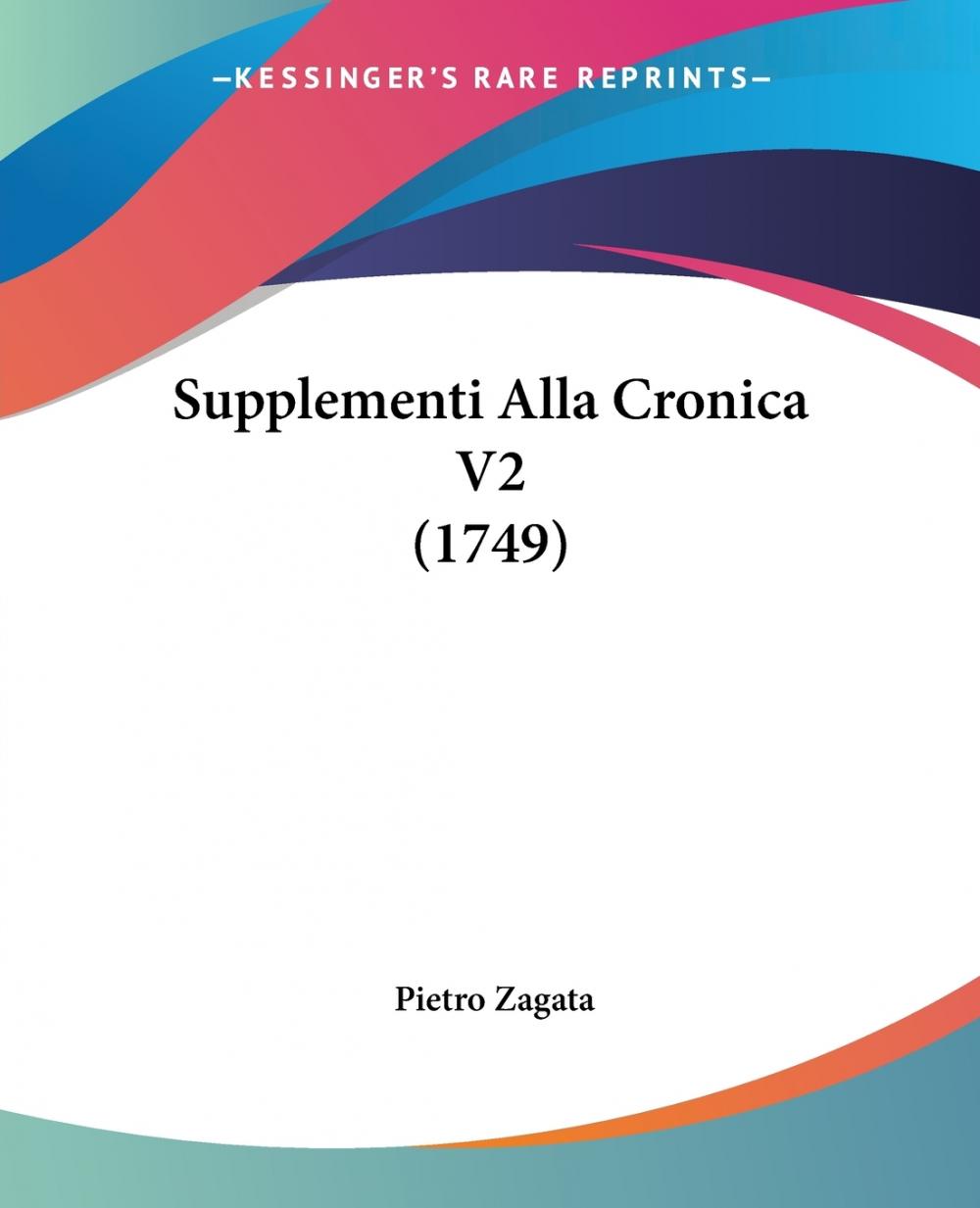 【预售按需印刷】Supplementi Alla Cronica V2(1749)