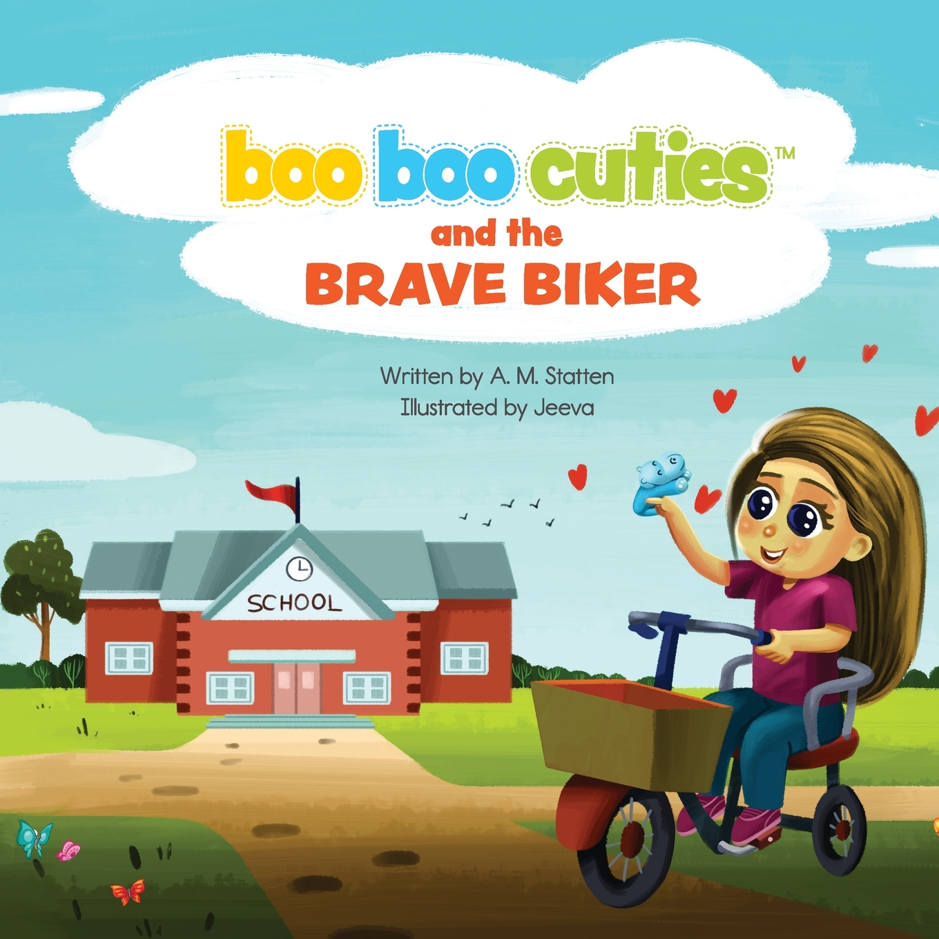 预售 按需印刷  Boo Boo Cuties and the Brave Biker 书籍/杂志/报纸 儿童读物原版书 原图主图