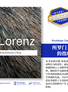 预售 所罗门王的戒指 指环（第2版） King Solomon's Ring「 Routledge Classics 」  [9780415267472]