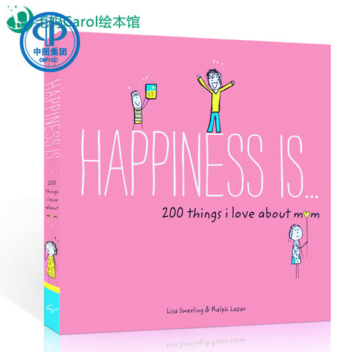 英文原版 Happiness Is 幸福是…200件关于我爱妈妈的事 0-3-6岁