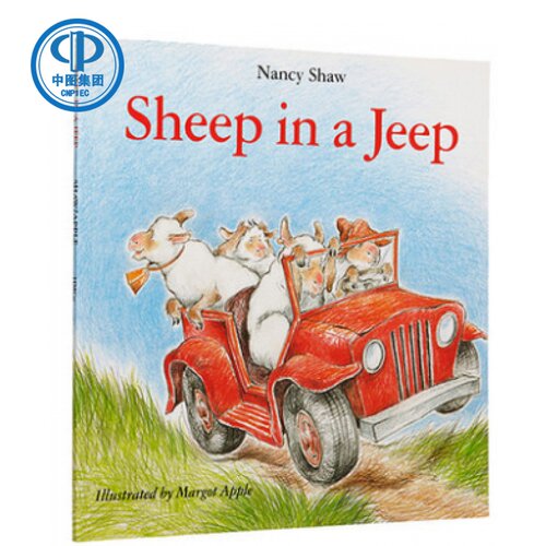 英文原版绘本 Sheep in a Jeep 吉普车里的羊 廖彩杏书单