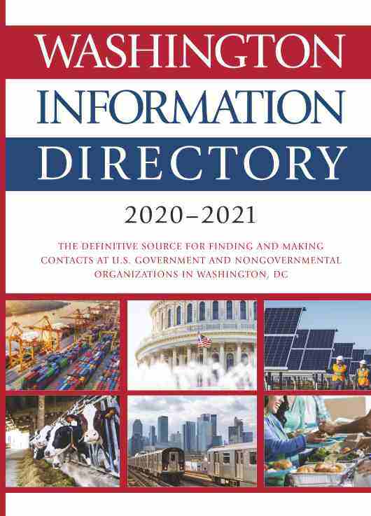 预售 按需印刷 washington information directory 2020-2021