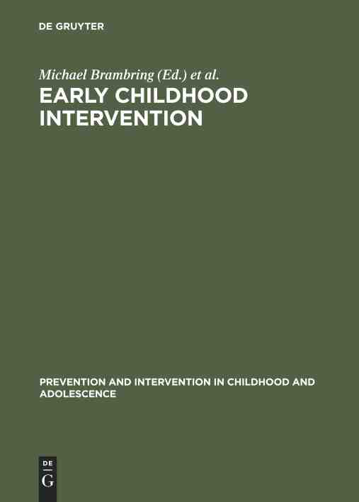 预售按需印刷 Early Childhood Intervention