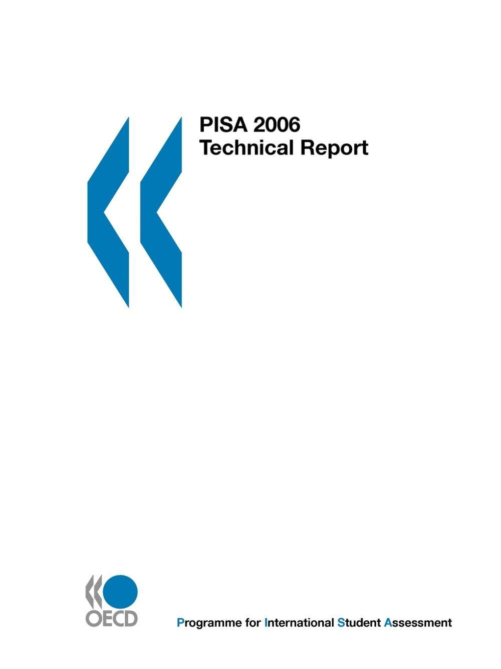 【预售 按需印刷】pisa pisa 2006 technical report