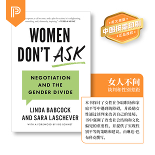 Don 9780691210537 女性不问：谈判和性别差距 预售 Women 英文原版 普林斯顿预售 Ask