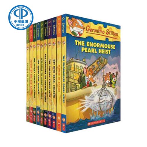 老鼠记者 51-60册Geronimo Stilton 英文原版 儿童章节小说彩色