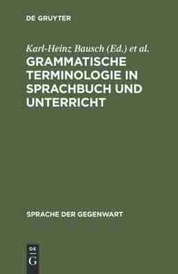 预售 按需印刷 Grammatische Terminologie in Sprachbuch und Unterricht