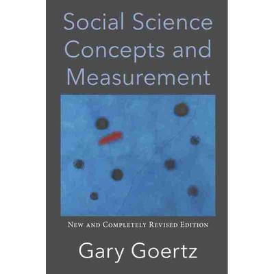 普林斯顿预售 Social Science Concepts and Measurement社会科学概念和度量：全新修订版