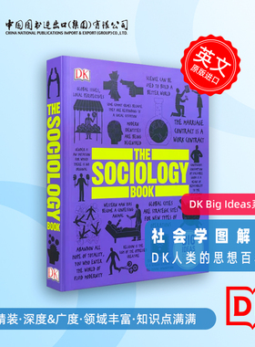 The Sociology Boo k社会学百科图解 DK出版 Big Ideas Simply Explained 人类的思想百科丛书 全彩精装进口书