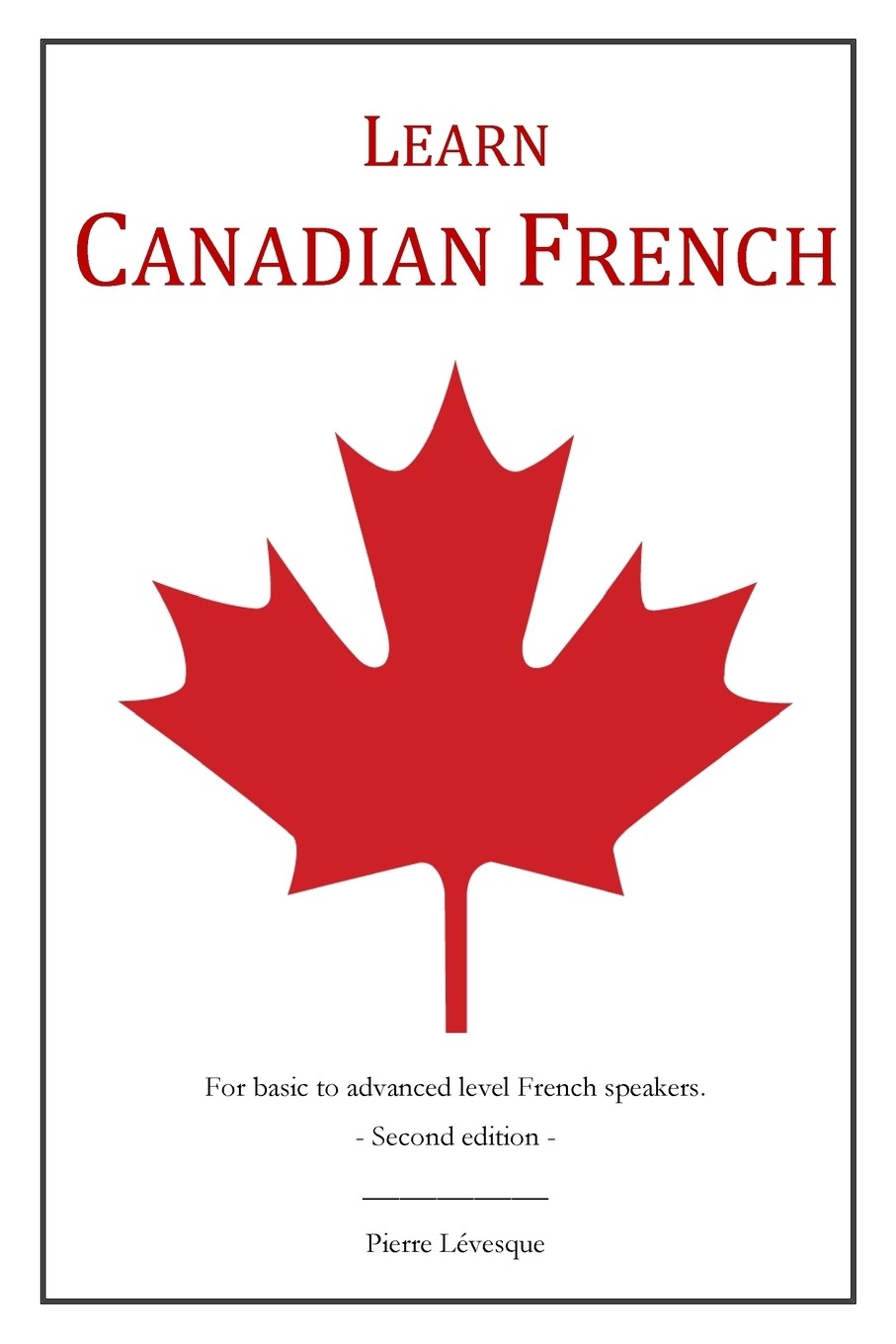 预售 按需印刷 learn canadian french