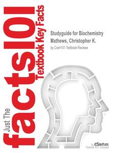 【预售按需印刷】Studyguide for Biochemistry by Mathews Christopher K. ISBN 9780321861528