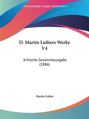 预售 按需印刷 D. Martin Luthers Werke V4德语ger