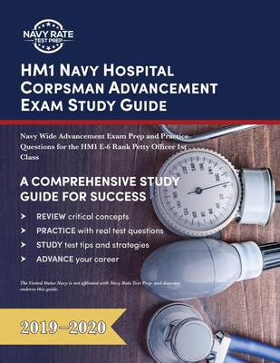 预售 按需印刷 HM1 Navy Hospital Corpsman Advancement Exam Study Guide