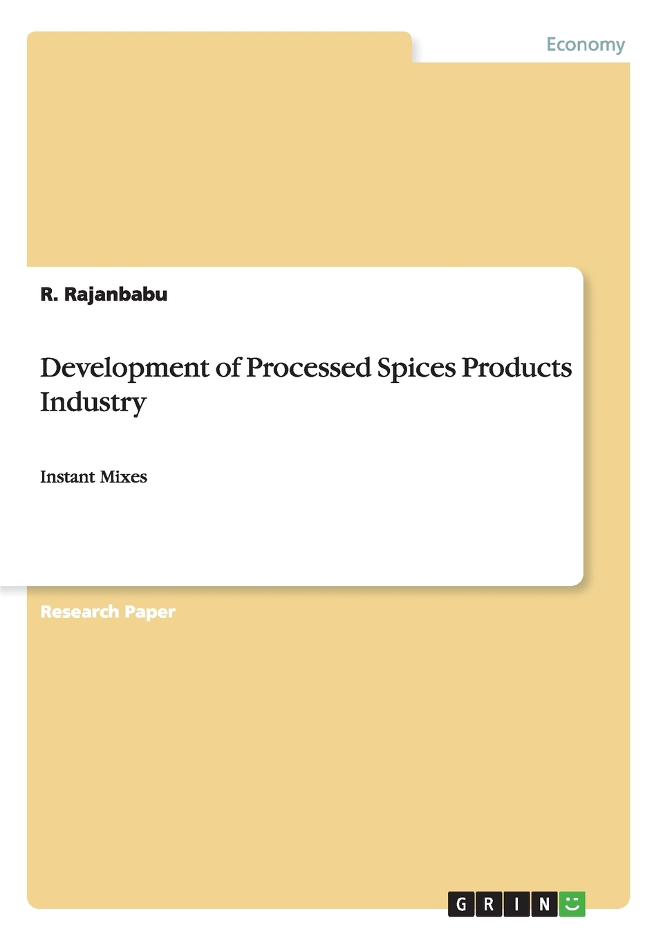 【预售按需印刷】Development of Processed Spices Products Industry