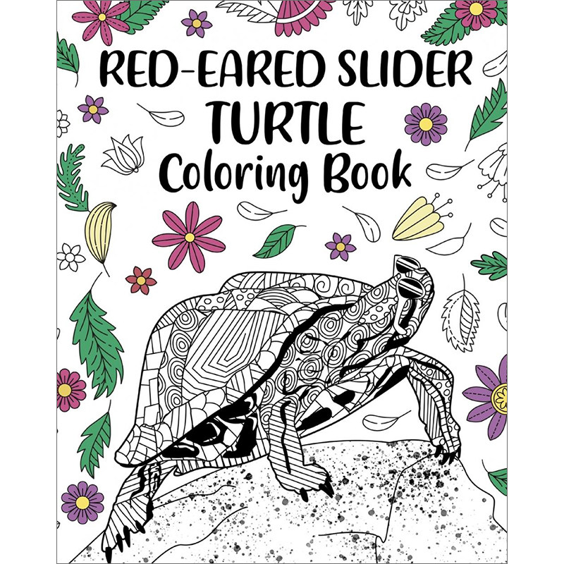 预售 按需印刷  red-eared slider turtle coloring book