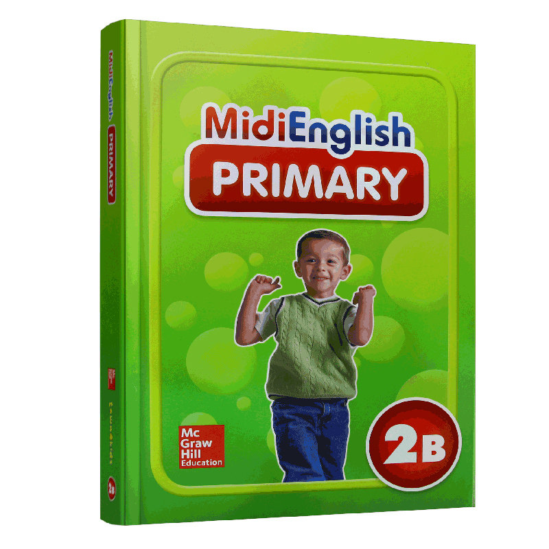原版进口全英文 Midi English Primary Student Pack 2B 米迪英语 小学版2B 二年级下 少儿进口英语教材 带光盘