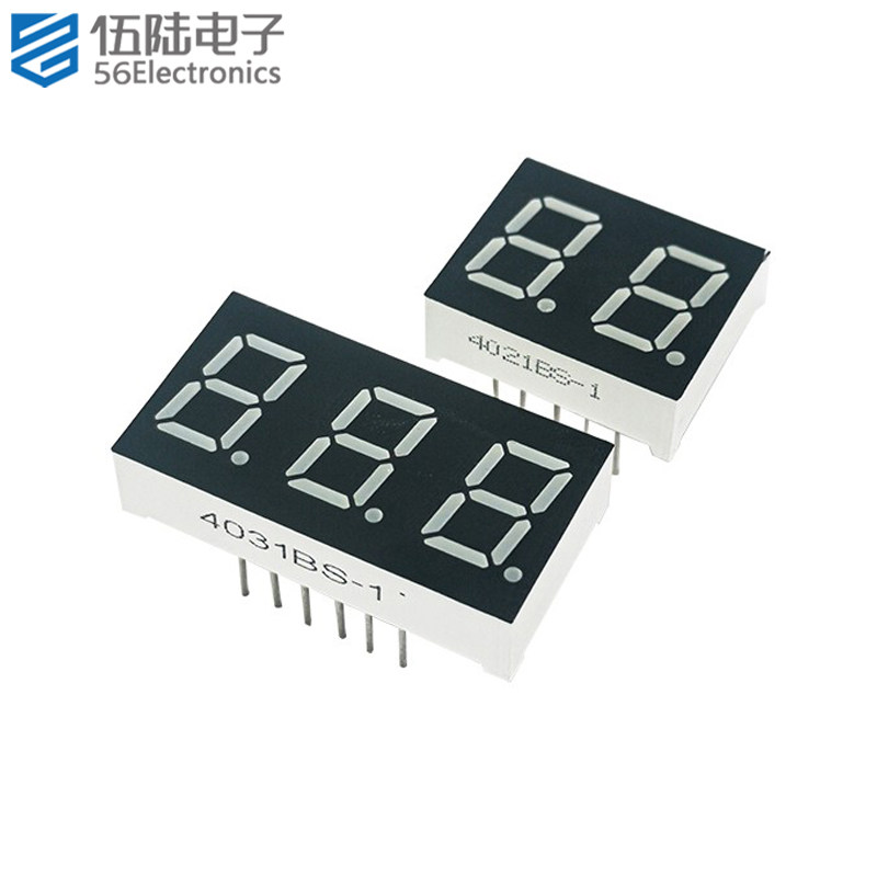 4寸共阳数码管 红色 2位 3位 两位三位数码管 10脚