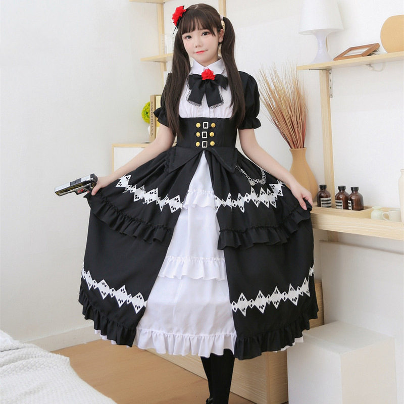 cosplay服装女装大佬大码衣服动漫服cd变装伪娘洛丽塔公主长裙男