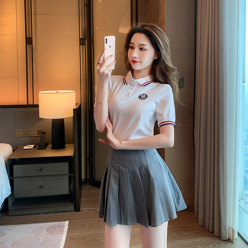 日系学生jk短裙伪娘制服套装cd变装大码校服女装大佬学院风百褶裙