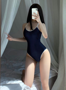 伪娘变装连体衣泳衣女