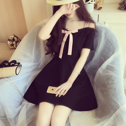 Add fertilizer Big size dress mm Sexy suspenders cd TG Transsexuals Dress Show thin Short sleeved A word skirtin the Women's clothing/Boutique , Large size women  category - from Buy2taobao.com to provide professional Taobao agent buy service