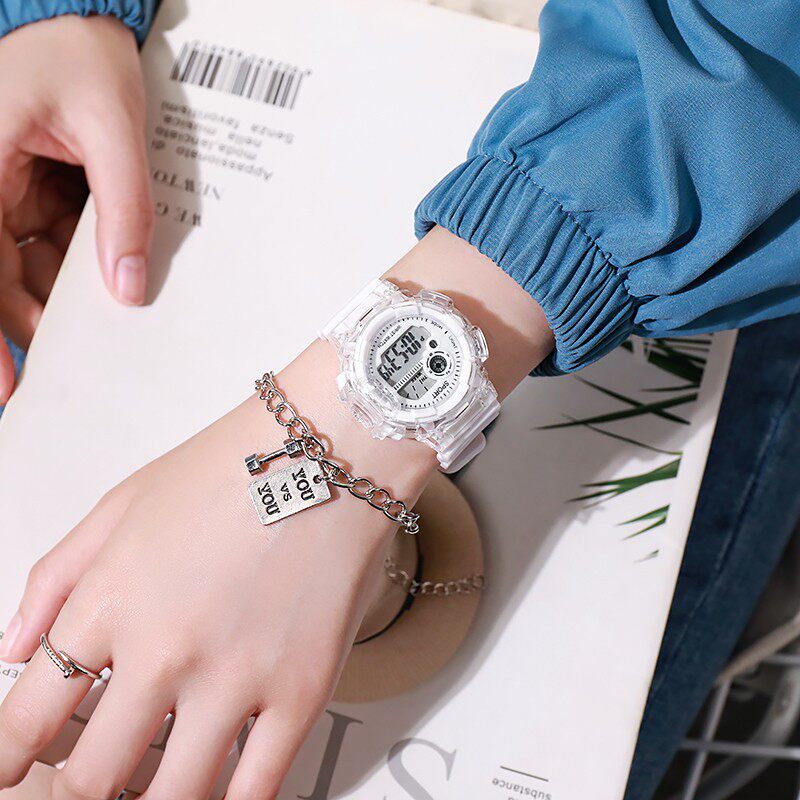 独角兽女款学生党初高中生闺蜜气质高颜值ins冷淡风运动电子手表
