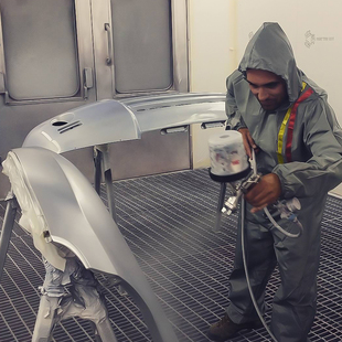 日本岩田原装进口LPH-101/400汽车修补喷漆枪水性清漆色漆金属漆