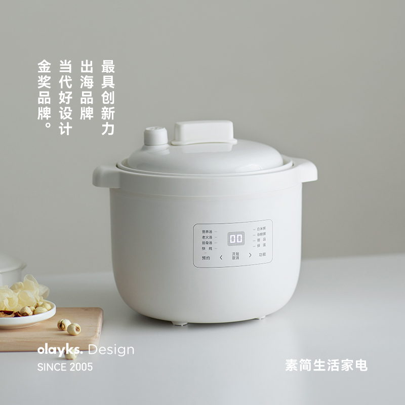 冷水炖煮 加厚白瓷内胆 10大功能菜单